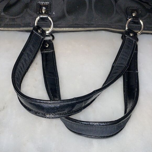 Coach Purse Handbag Daisy Poppy Signature XL Tote Shoulder Bag Pocketbook - Picture 13 of 17